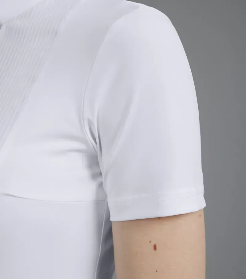 Premier Equine Ladies Famosa Short Sleeve Competition Shirt - White-4