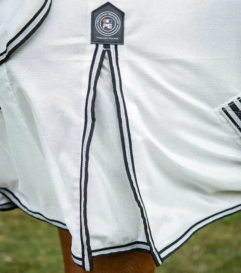 Premier Equine Fly Lite Bug Rug - Silver-3