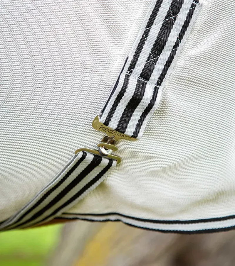 Premier Equine Fly Lite Bug Rug - Silver-4