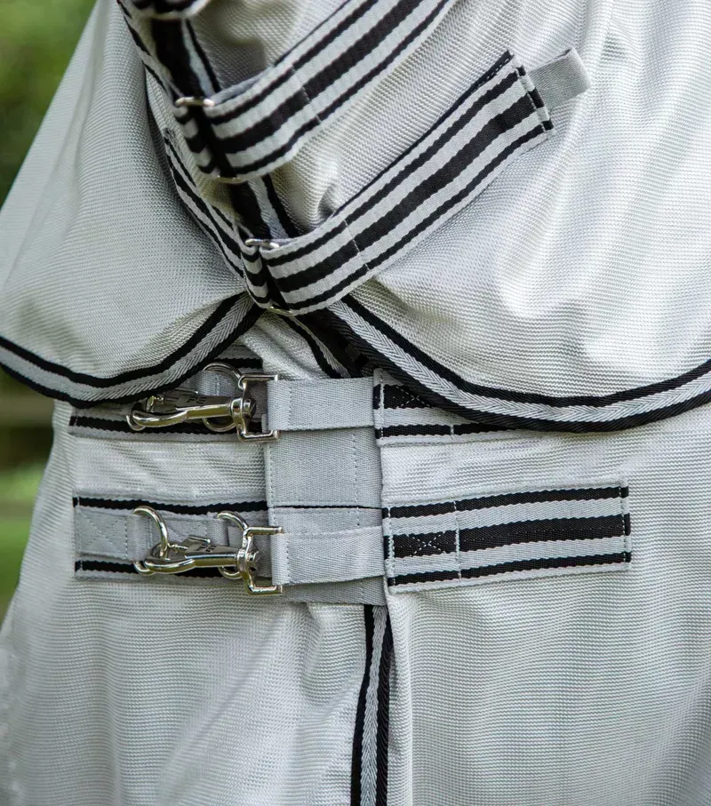 Premier Equine Fly Lite Bug Rug - Silver-2