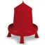 Gaun Poultry Feeder Plastic With Legs - Red