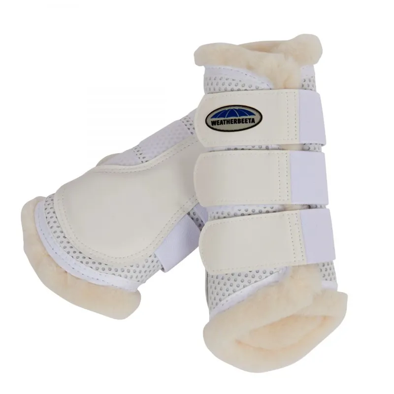 WeatherBeeta Pure Wool Lined Exercise Boots - White