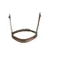 Collegiate Mono Crown Cavesson Noseband - Brown