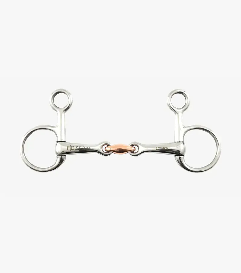 Premier Equine Hanging Cheek With Copper Lozenge - Silver
