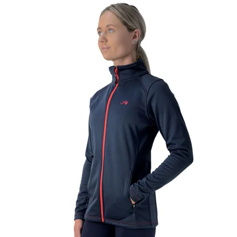 Hy Signature Ladies Softshell Jacket - Navy/Red