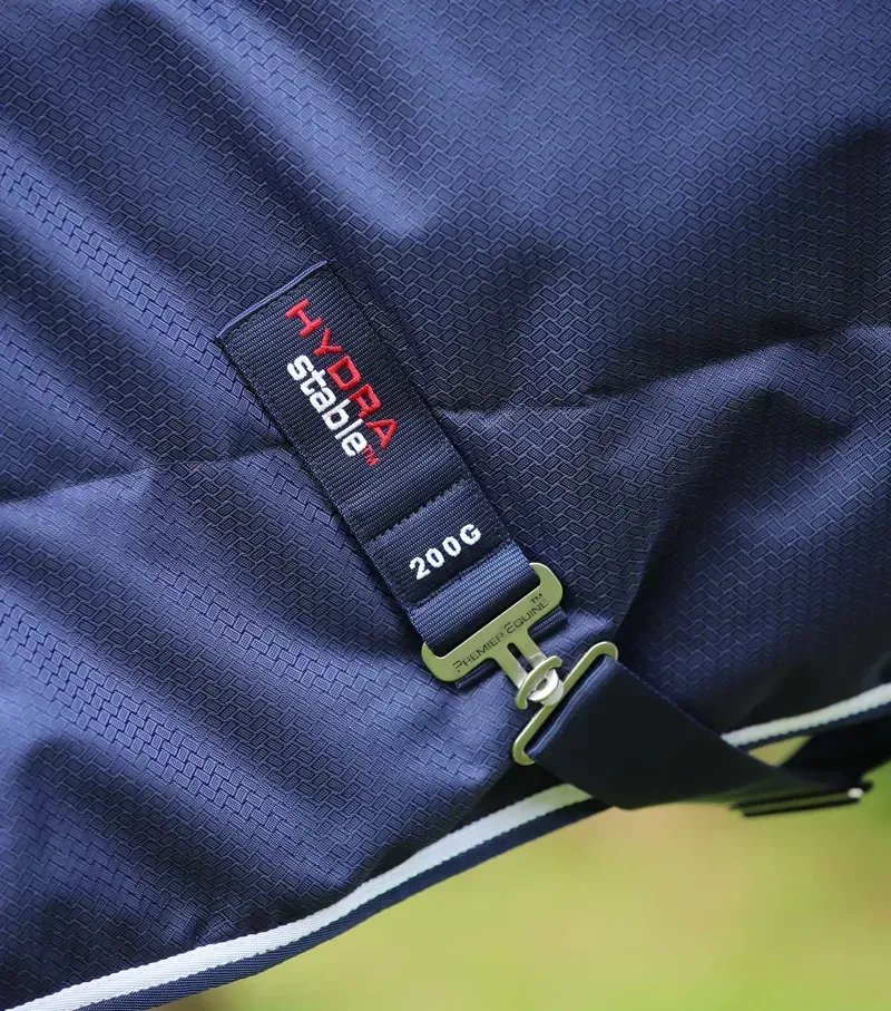Premier Equine Hydra 200g Stable Rug With Neck Cover - Navy-4