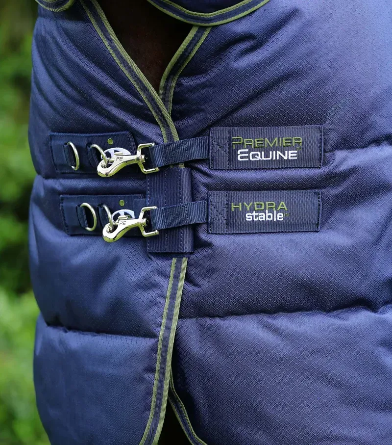 Premier Equine Hydra 350g Stable Rug With Neck Cover - Navy-1