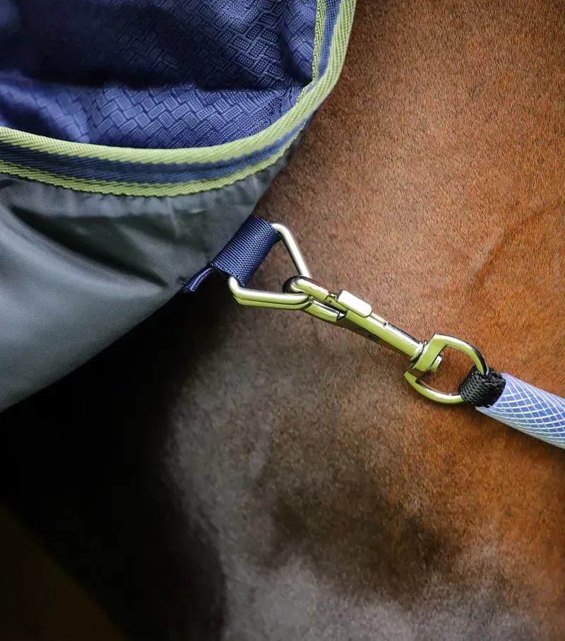 Premier Equine Hydra 350g Stable Rug With Neck Cover - Navy-4