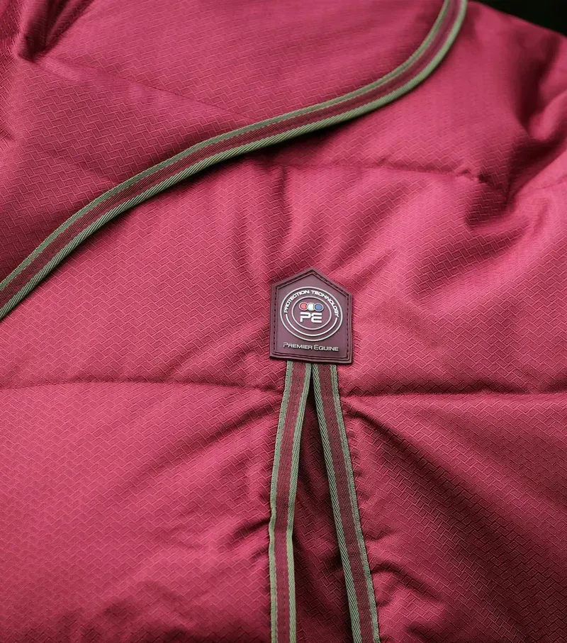 Premier Equine Hydra 350g Stable Rug With Neck Cover - Wine-1