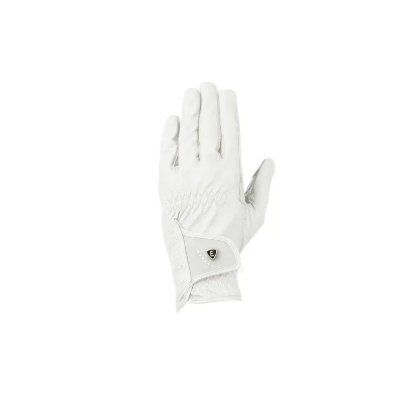 Hy Equestrian Elevate Luxe Touch Riding Gloves - White