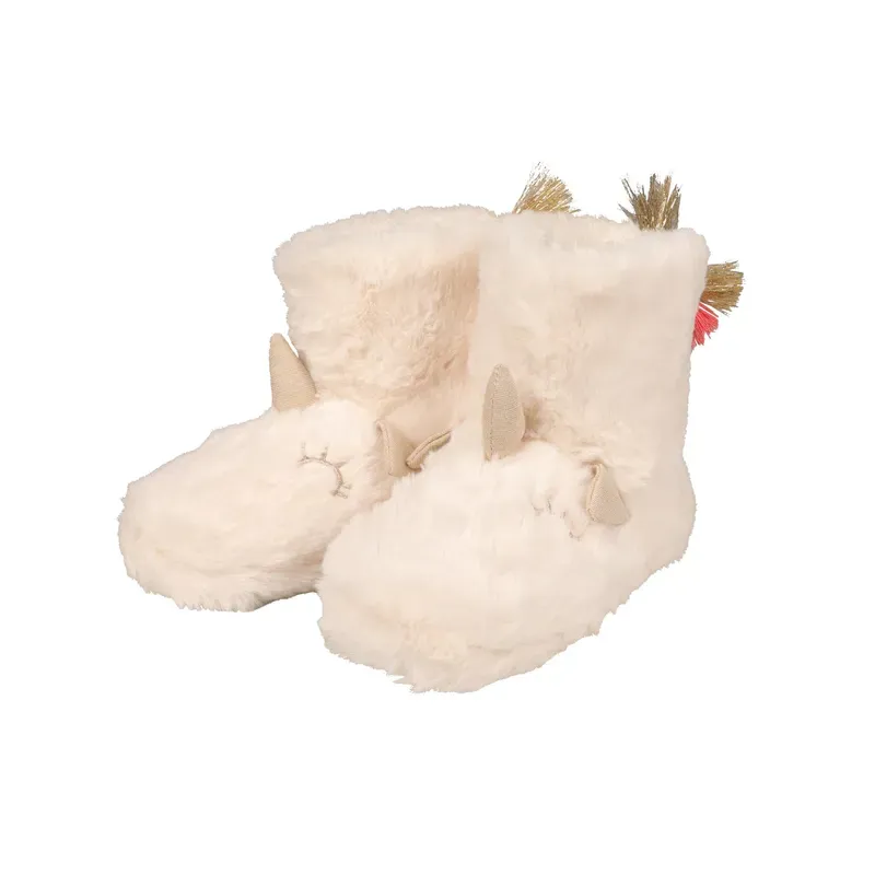 Hy Equestrian Unicorn Dreamdust Boot Slippers - White/Pink