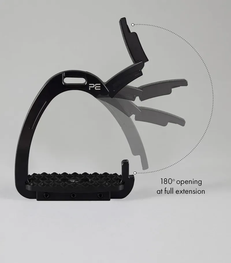 Premier Equine Intego Duo Safety Stirrups - Black-4
