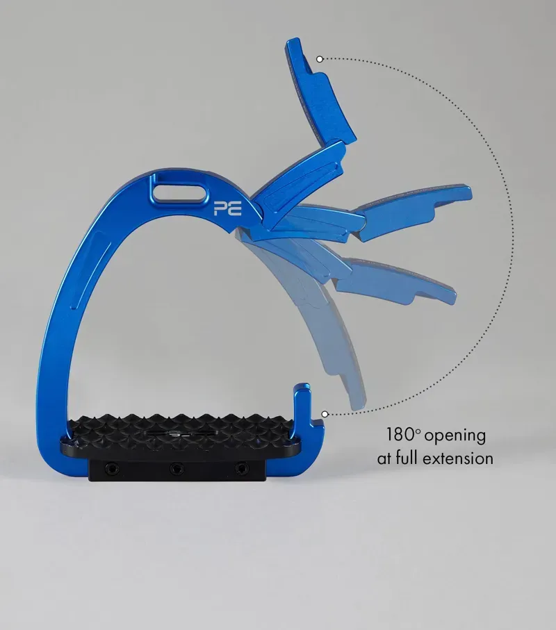 Premier Equine Intego Duo Safety Stirrups - Blue-4