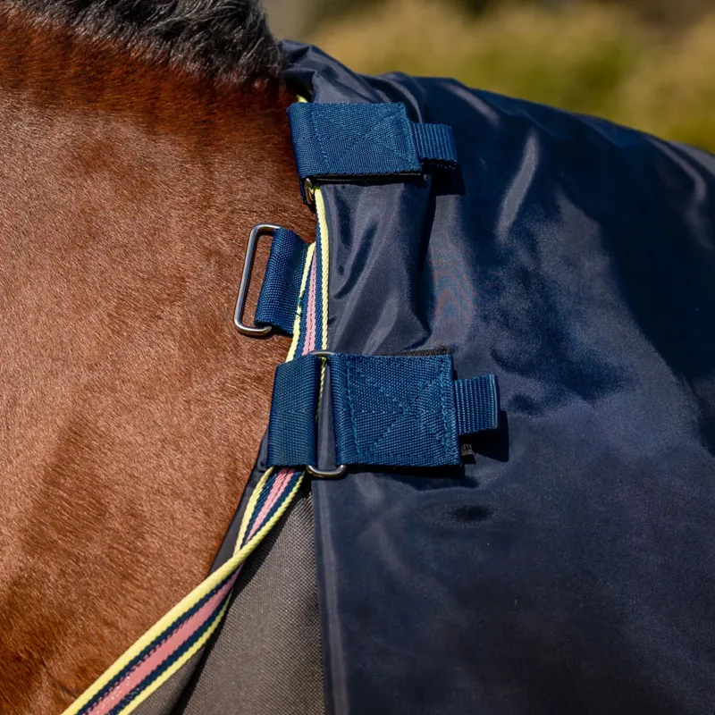 Horseware Amigo Bravo 12 Plus 0g Turnout Rug - Shadow/Navy/Rose-6