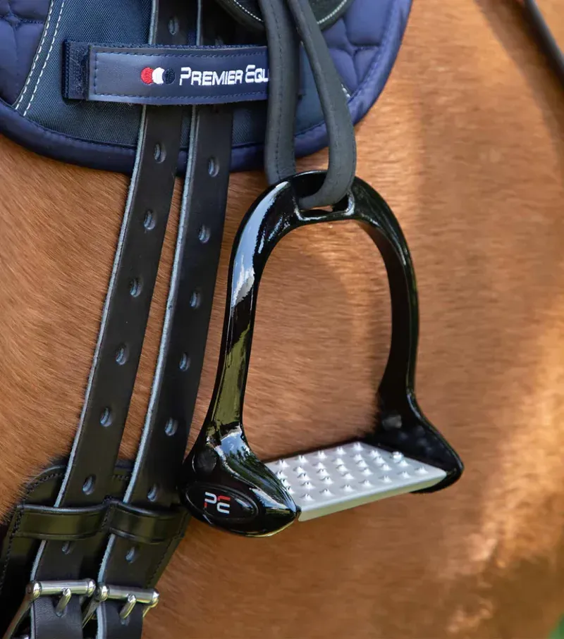 Premier Equine Jopollo Aluminium Performance Stirrups - Black-3