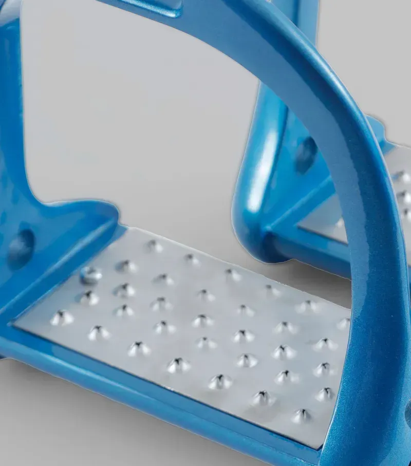 Premier Equine Jopollo Aluminium Performance Stirrups - Blue-2