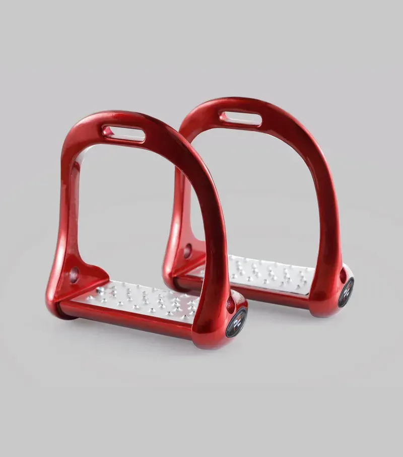 Premier Equine Jopollo Aluminium Performance Stirrups - Red