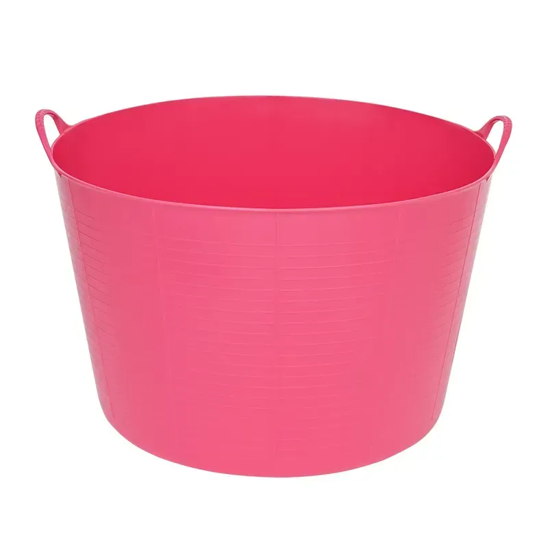 Red Gorilla Tub Xlarge Heavy Duty Flexible Plastic Utility Tub 75L - Pink