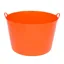 Red Gorilla Tub Xlarge Heavy Duty Flexible Plastic Utility Tub 75L - Orange