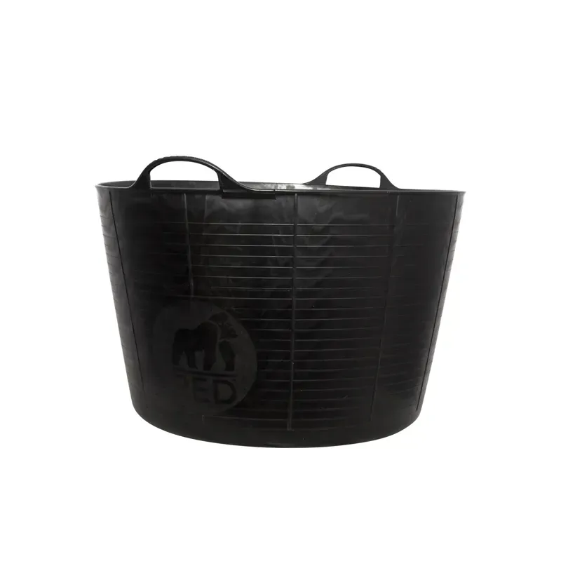 Red Gorilla Tub Xlarge Heavy Duty Flexible Plastic Utility Tub 75L - Black