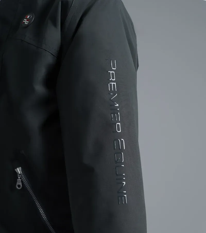 Premier Equine Junior Pro Rider Unisex Riding Jacket - Anthracite Grey-3