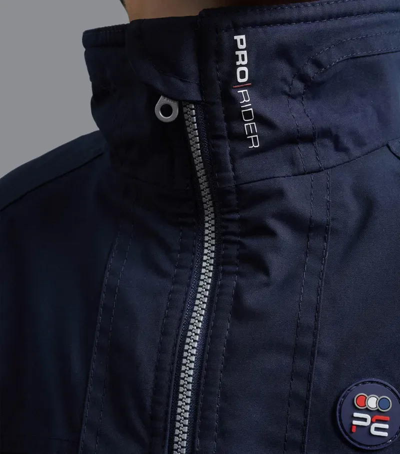 Premier Equine Junior Pro Rider Unisex Riding Jacket - Navy-2