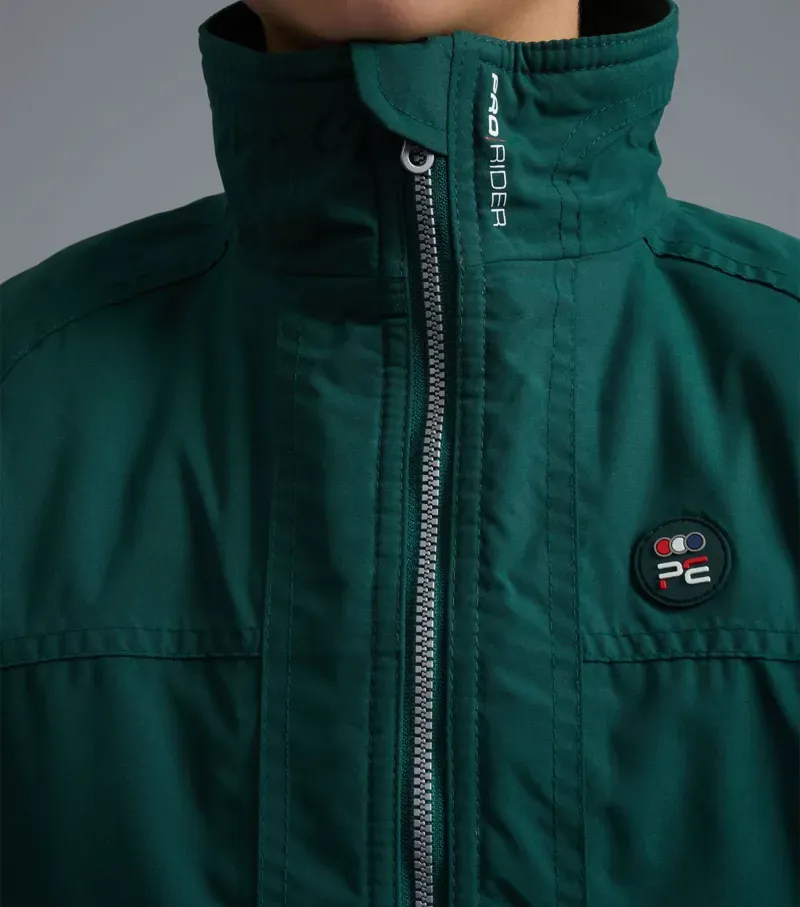 Premier Equine Junior Pro Rider Unisex Riding Jacket - Green-2