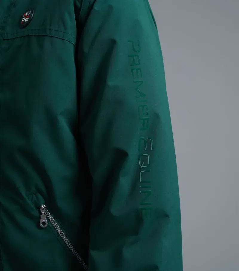 Premier Equine Junior Pro Rider Unisex Riding Jacket - Green-4