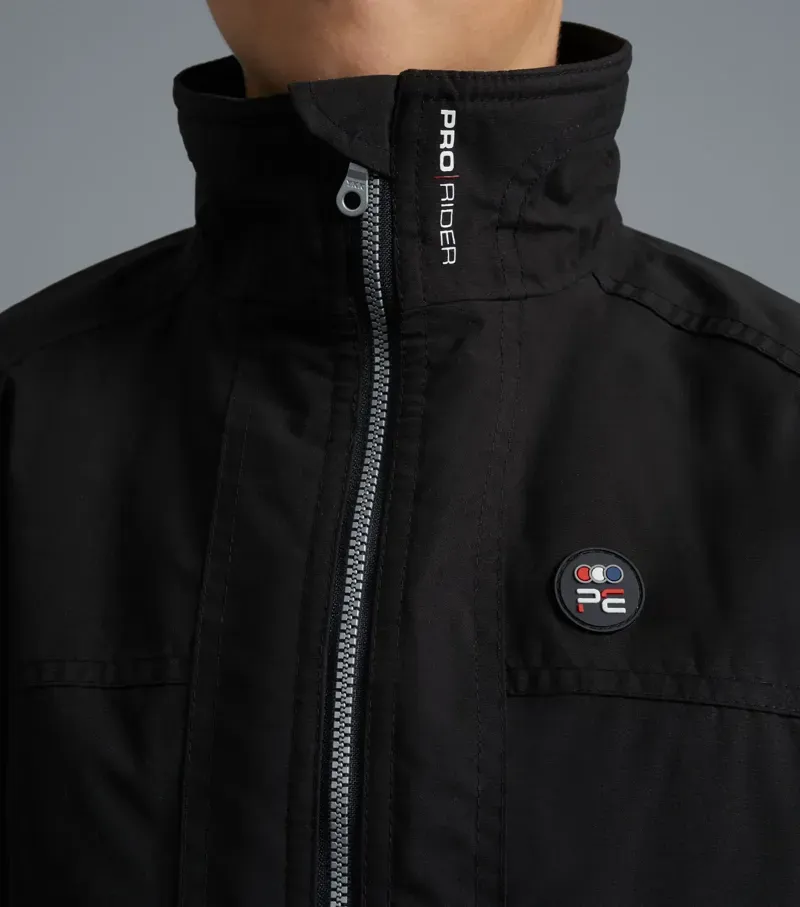 Premier Equine Junior Pro Rider Unisex Riding Jacket - Black-2