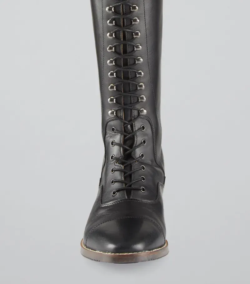 Premier Equine Spare Laces For Maurizia Ladies Lace Front Riding Boots - Black-1