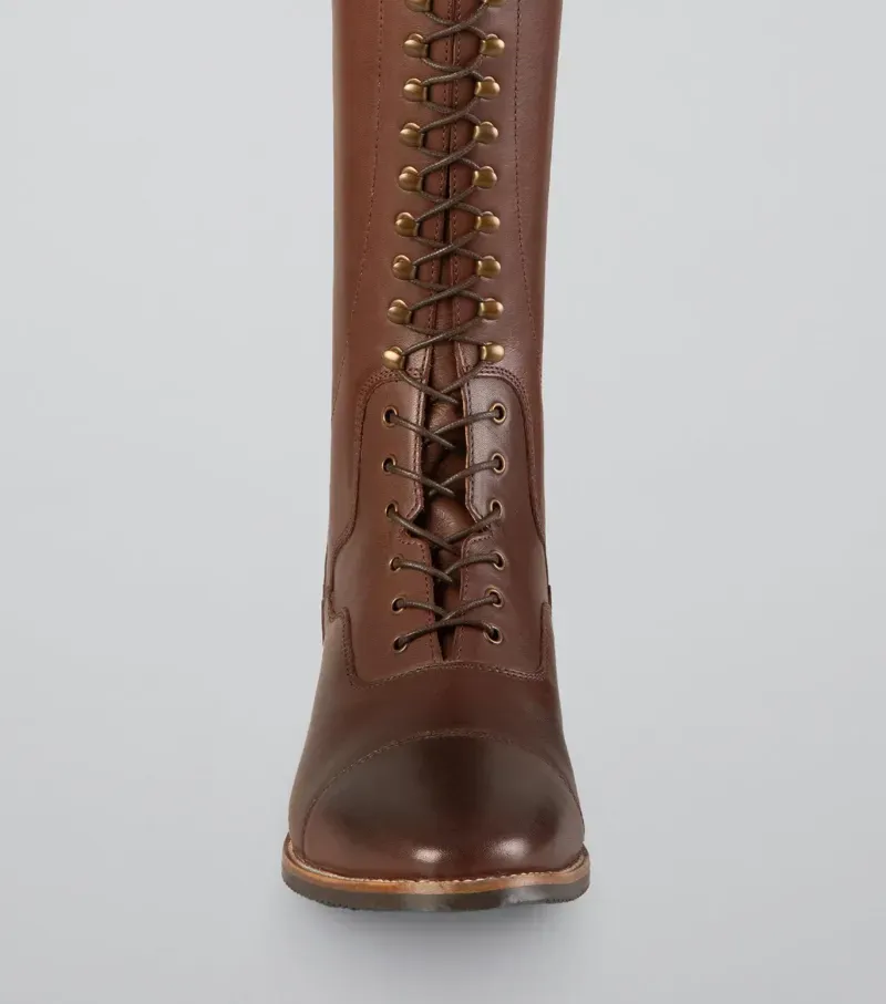 Premier Equine Spare Laces For Maurizia Ladies Lace Front Riding Boots in Brown-1