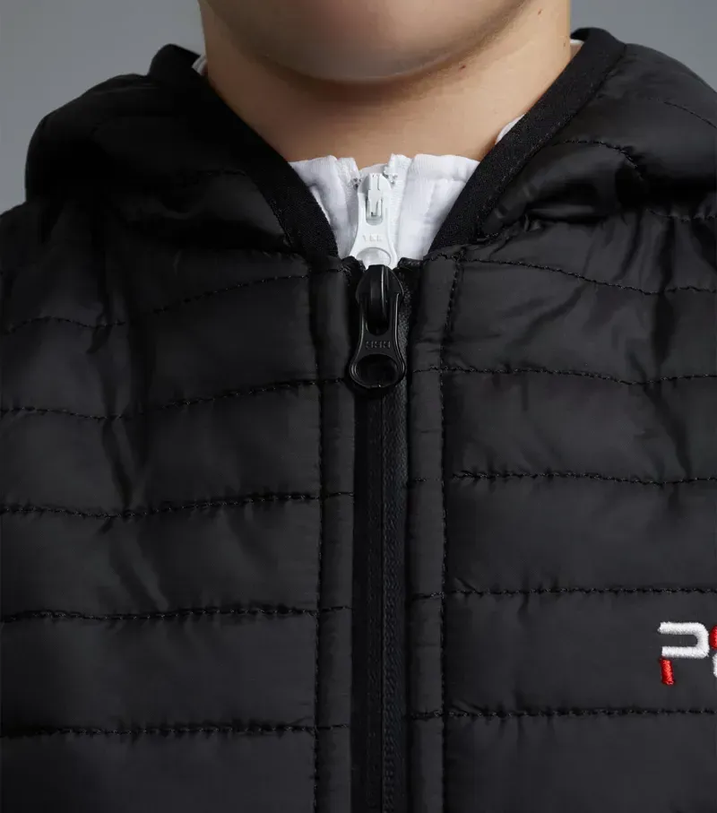 Premier Equine Girl's Mini Lamera Hybrid Riding Gilet - Black-3