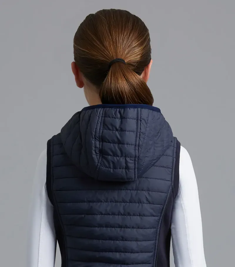 Premier Equine Girl's Mini Lamera Hybrid Riding Gilet - Navy-2