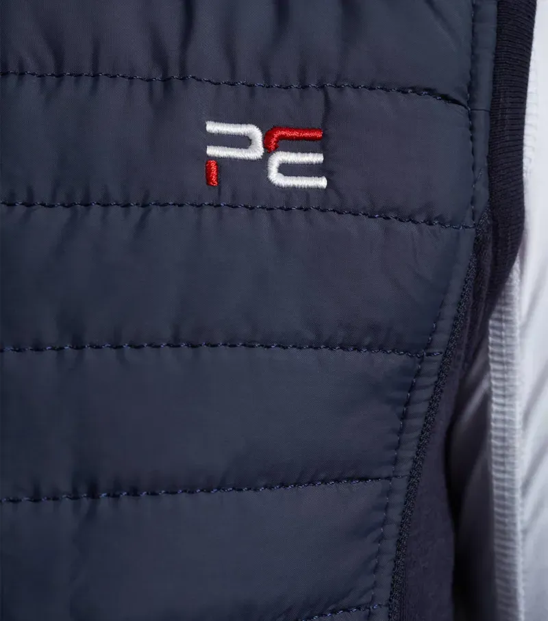 Premier Equine Girl's Mini Lamera Hybrid Riding Gilet - Navy-4