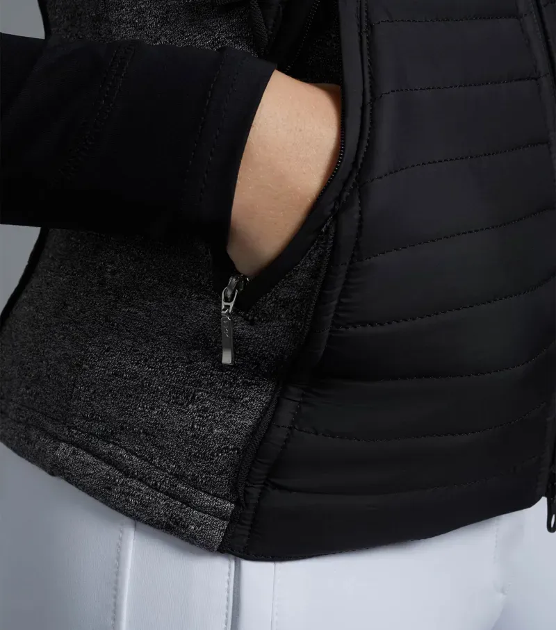 Premier Equine Lamera Ladies Hybrid Technical Riding Gilet - Black-3