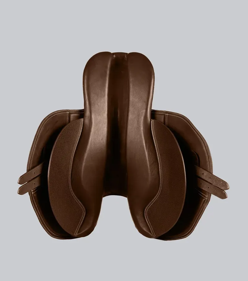 Premier Equine Leather Full Tree Exercise Racing Saddle - Dark Havana-5