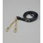 Premier Equine Leather Lead Rein With Chain Coupling - Black