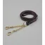 Premier Equine Leather Lead Rein With Chain Coupling - Brown
