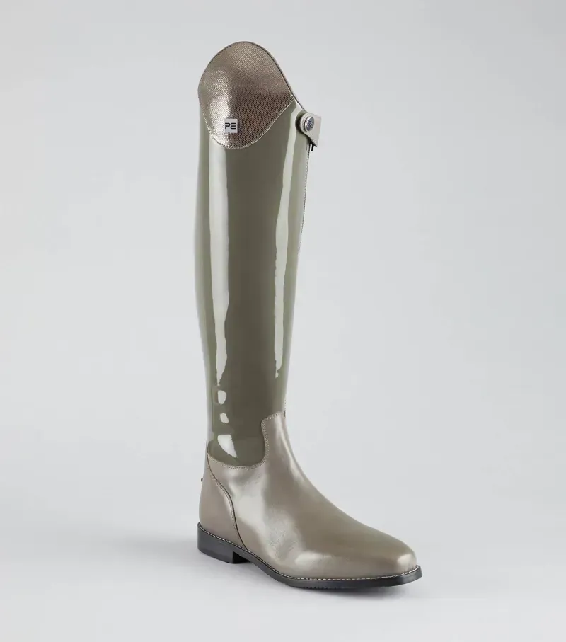 Premier Equine Ladies Levade Leather Dressage Riding Boot - Grey