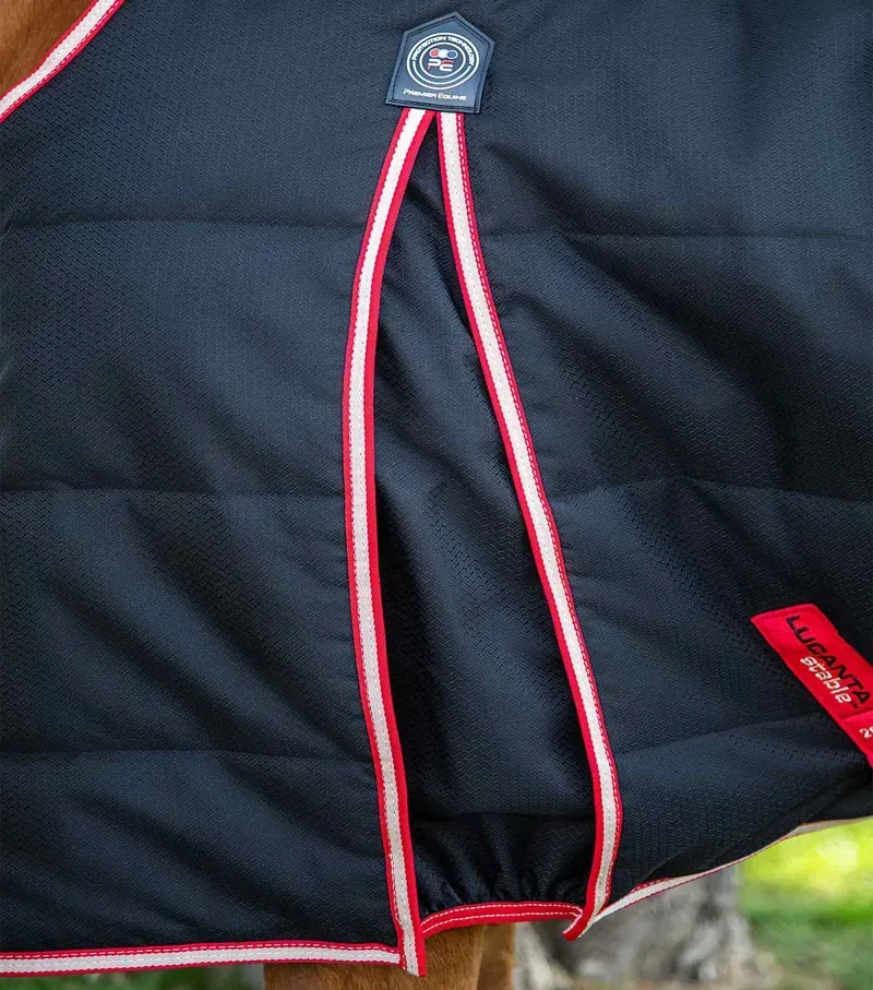 Premier Equine 200g Lucanta Demi Stable Rug - Black-3