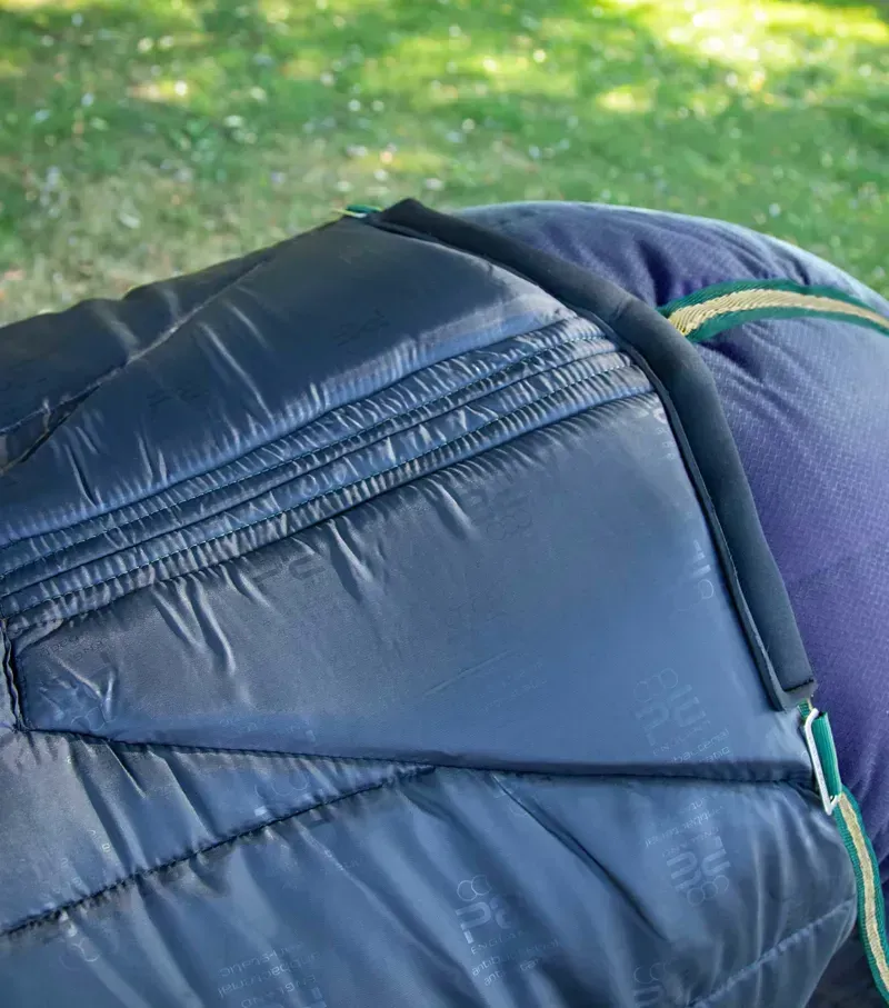 Premier Equine 450g Lucanta Stable Rug With Neck Cover - Navy-3