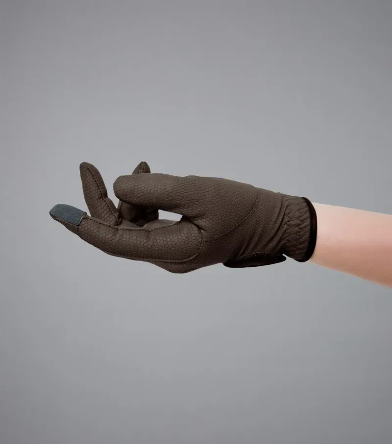 Premier Equine Metaro Junior Riding Gloves - Brown-1