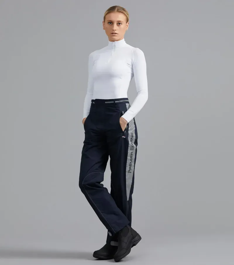 Premier Equine Lumen Reflective Unisex Riding Trousers - Navy