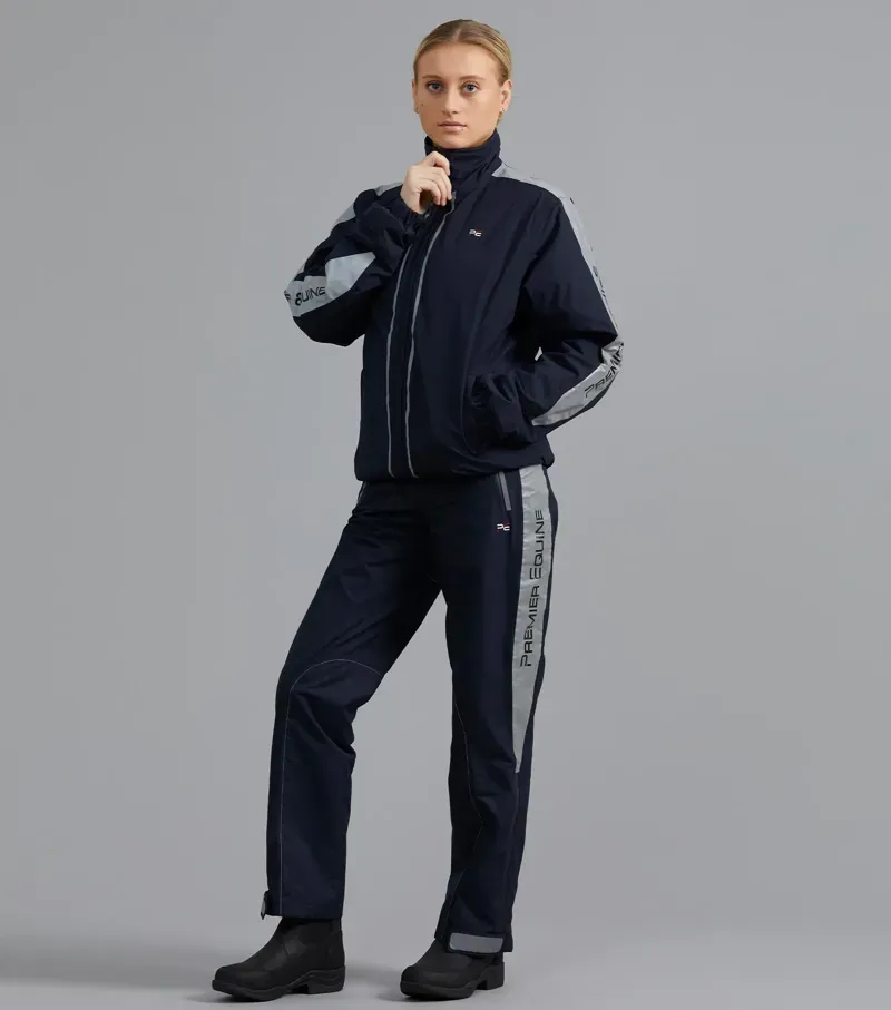 Premier Equine Lumen Reflective Unisex Riding Trousers - Navy-5