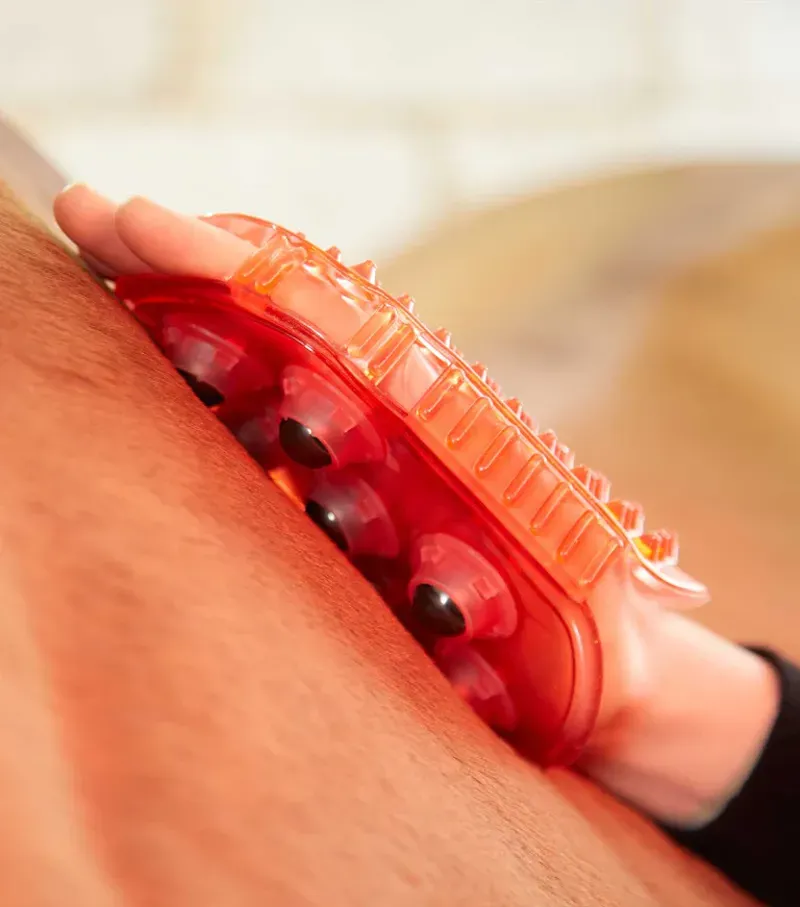 Premier Equine Magnetic Horse Massage Mitt - Fuchsia-2