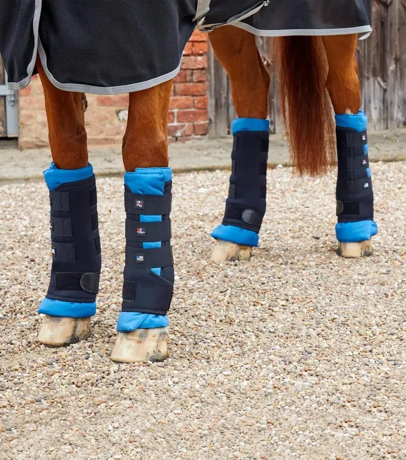 Premier Equine Magni-Teque Magnetic Boot Wraps Including Liners - Black-1