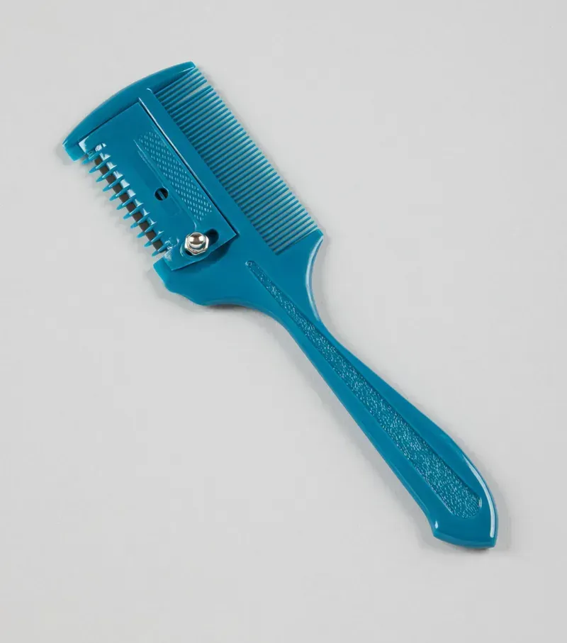 Premier Equine Mane Thinning Comb - Med Blue