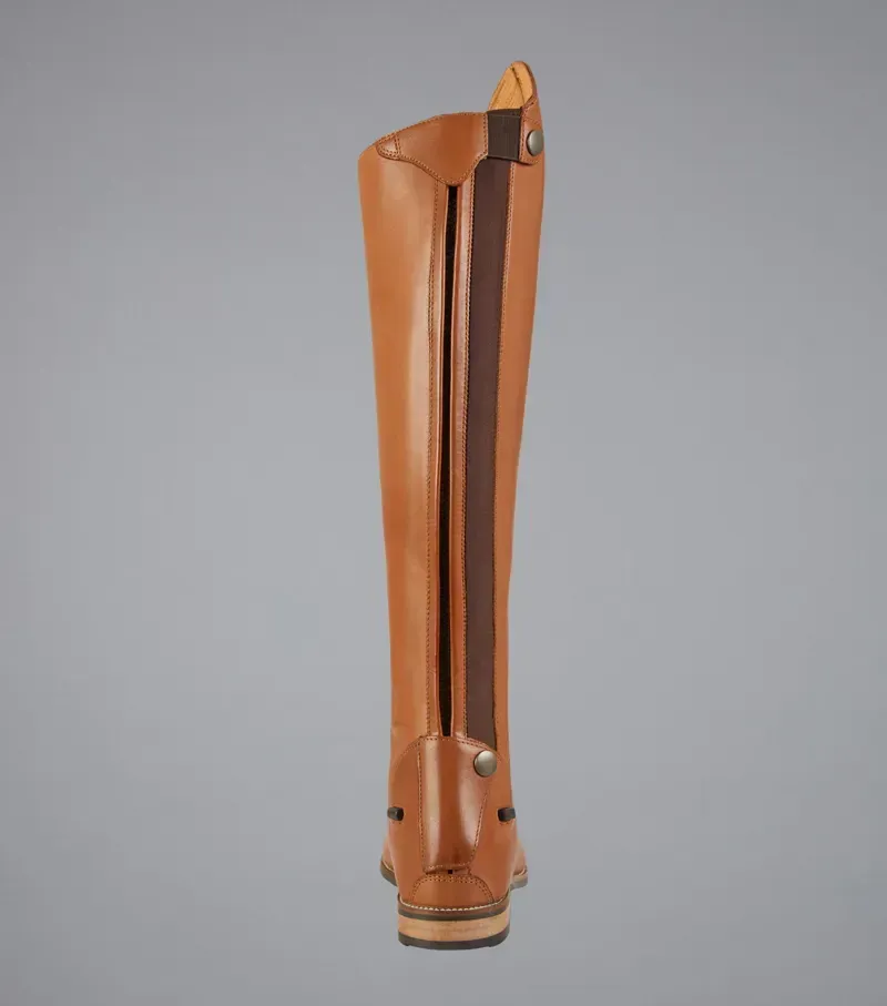 Premier Equine Ladies Maurizia Lace Front Tall Leather Riding Boot - Cognac-2
