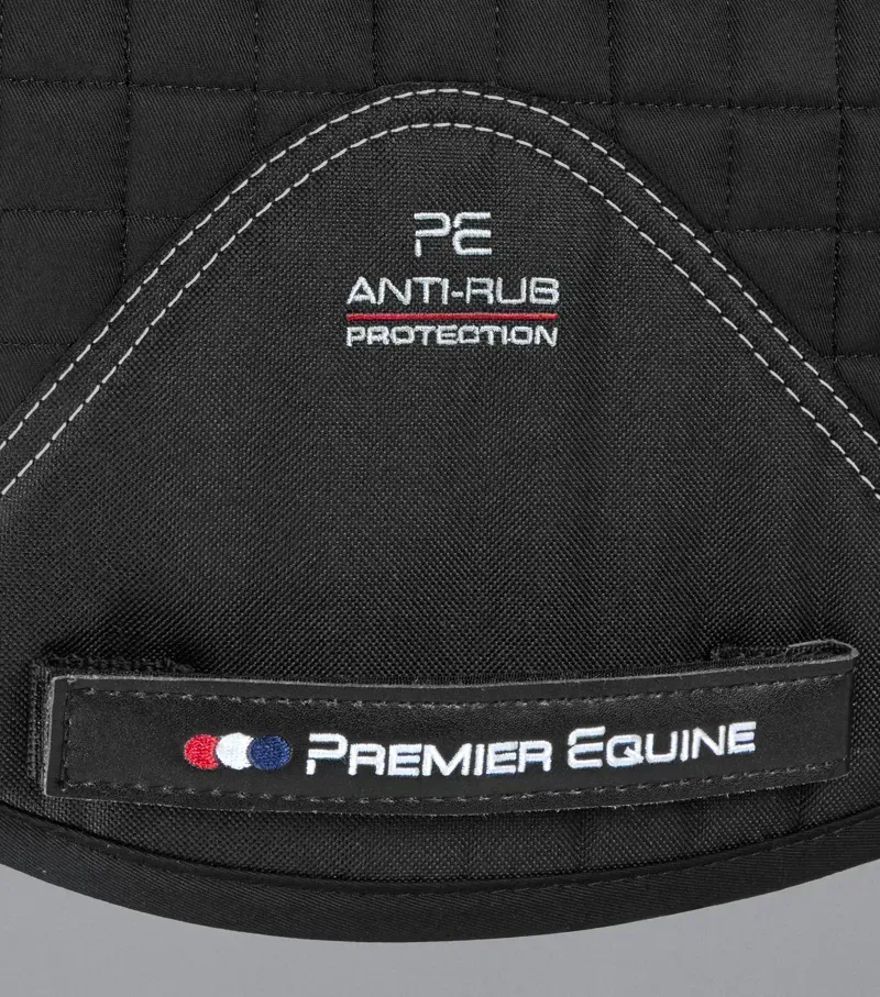 Premier Equine Merino Wool GP/Jump Numnah - Black/Black-4