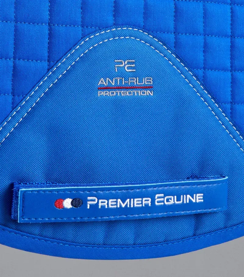 Premier Equine Merino Wool GP/Jump Numnah - Royal Blue/Navy Wool-4